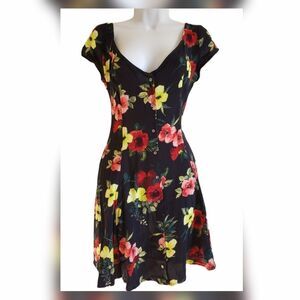 Hollister floral skate dress size medium